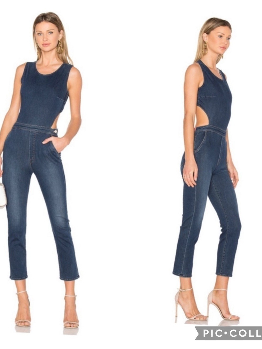 Mother x Miranda Kerr The Cut it Out Jumpsuit in Absolutely, Positively